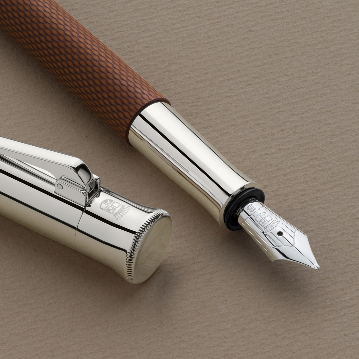 Graf von Faber-Castell Guilloche Cognac Fountain Pen