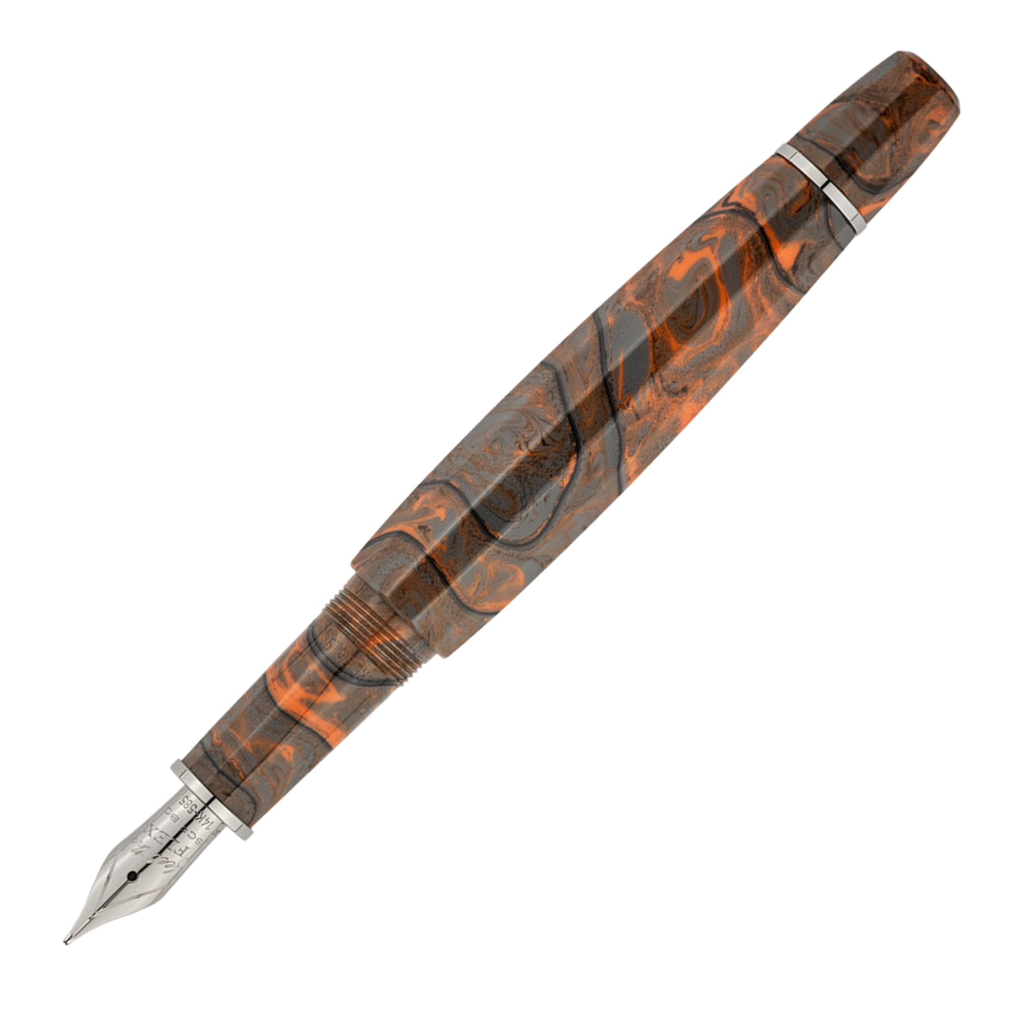 Scribo FEEL Corteccia Ruthenium Trim Fountain Pen