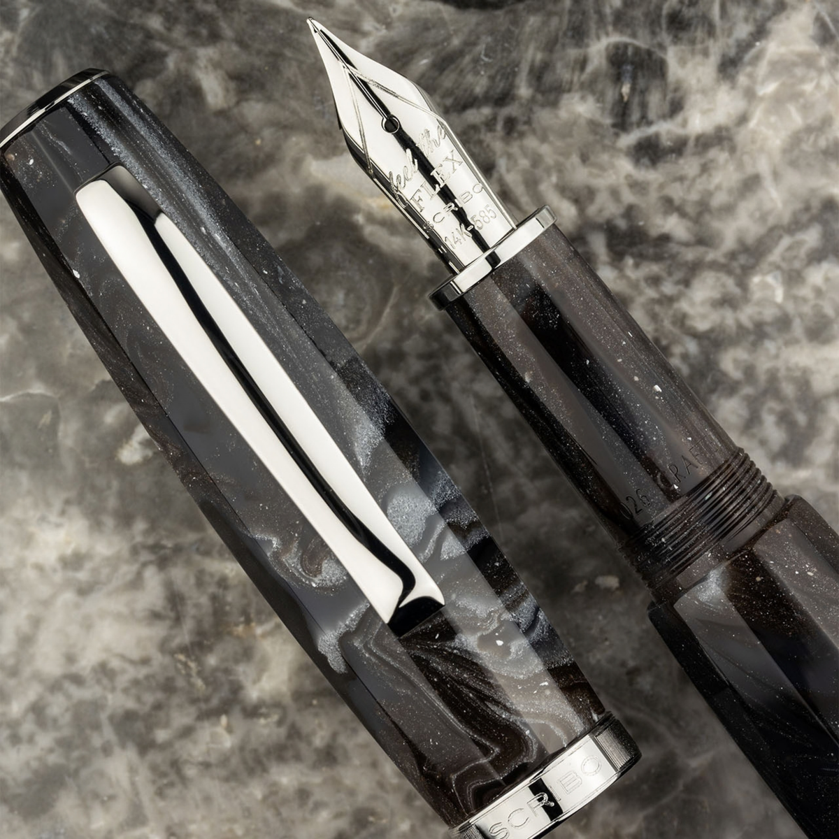 Scribo FEEL Nova Stella Platin Trim Füllfederhalter