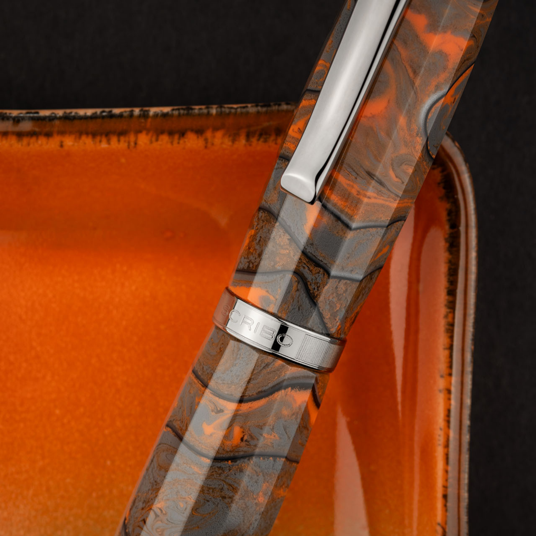 Scribo FEEL Corteccia Ruthenium Trim Fountain Pen