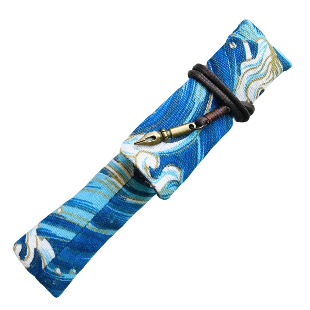 Kyoku haku wave pattern Pen Sleeve für 1 Schreibgerät