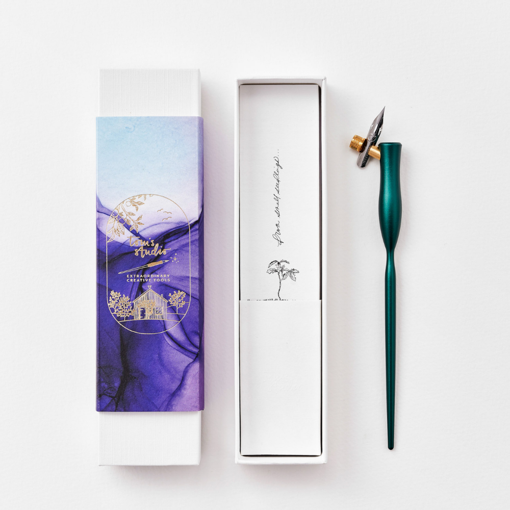 Tom´s Studio Flourish - Calligraphy Pen - Ivy / Oblique