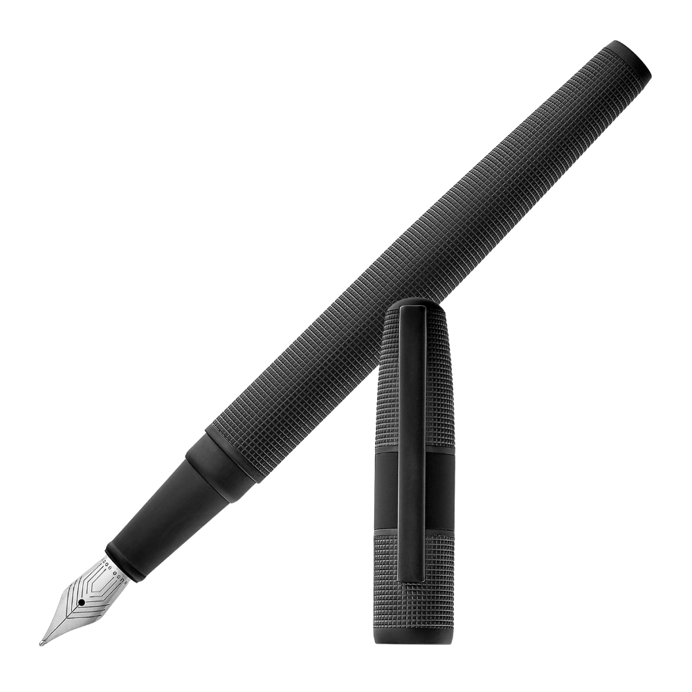Hugo Boss Grid Black Füllfederhalter