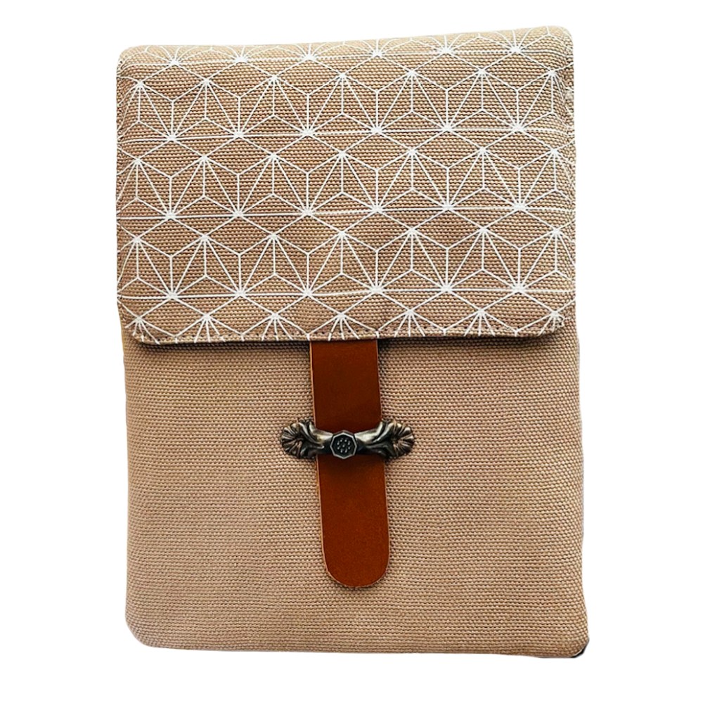 Kyoku haku Window Grating Flap Pen Case für 4 Schreibgeräte