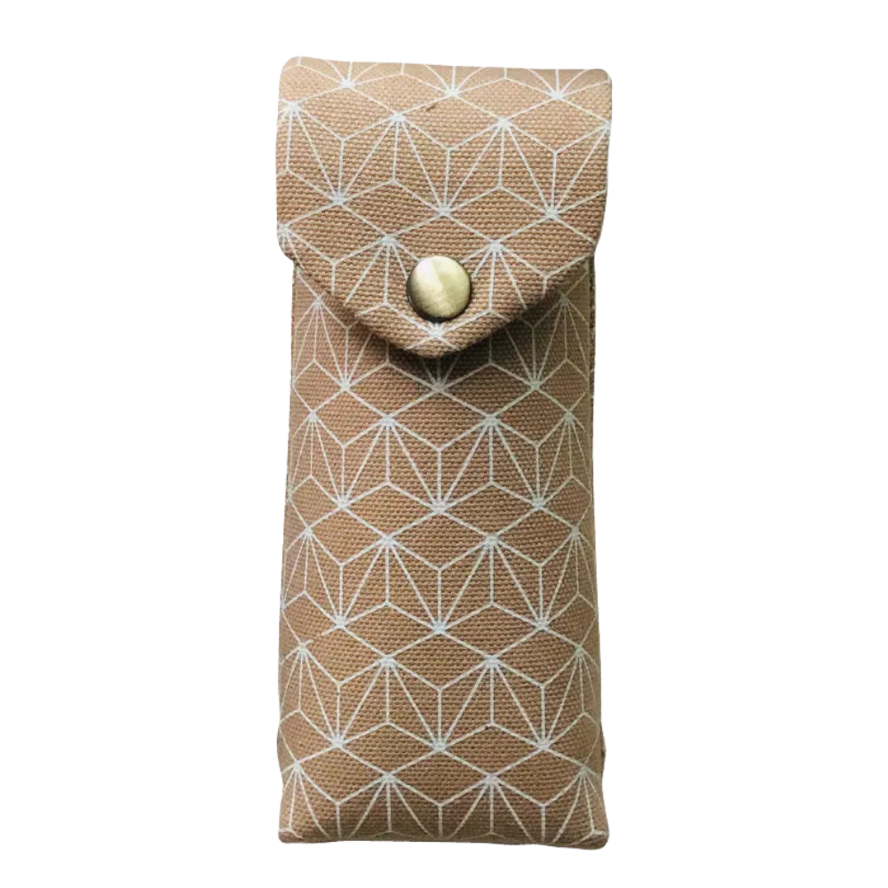Kyoku haku Window Grating Pen Case für 2 Schreibgeräte