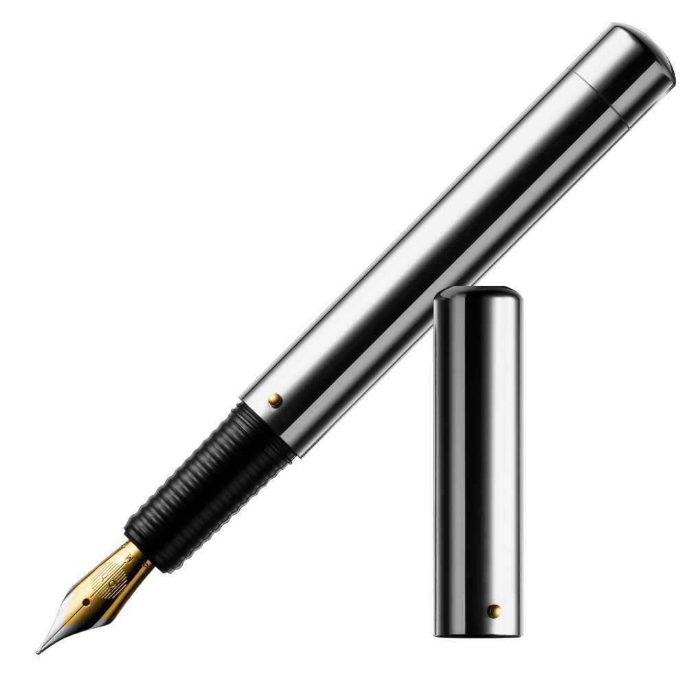 Otto Hutt designC silber glatt Füllfederhalter