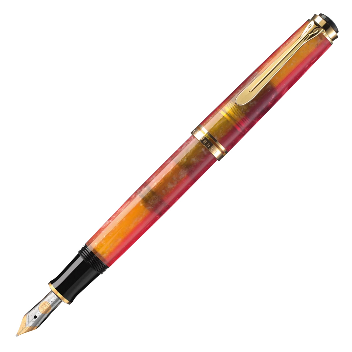 Pelikan M620 Shanghai Füllfederhalter Special Edition in Rot und Orange