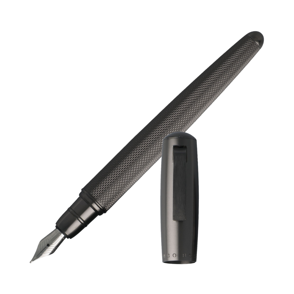 Hugo Boss Pure Matte Dark Chrome Füllfederhalter