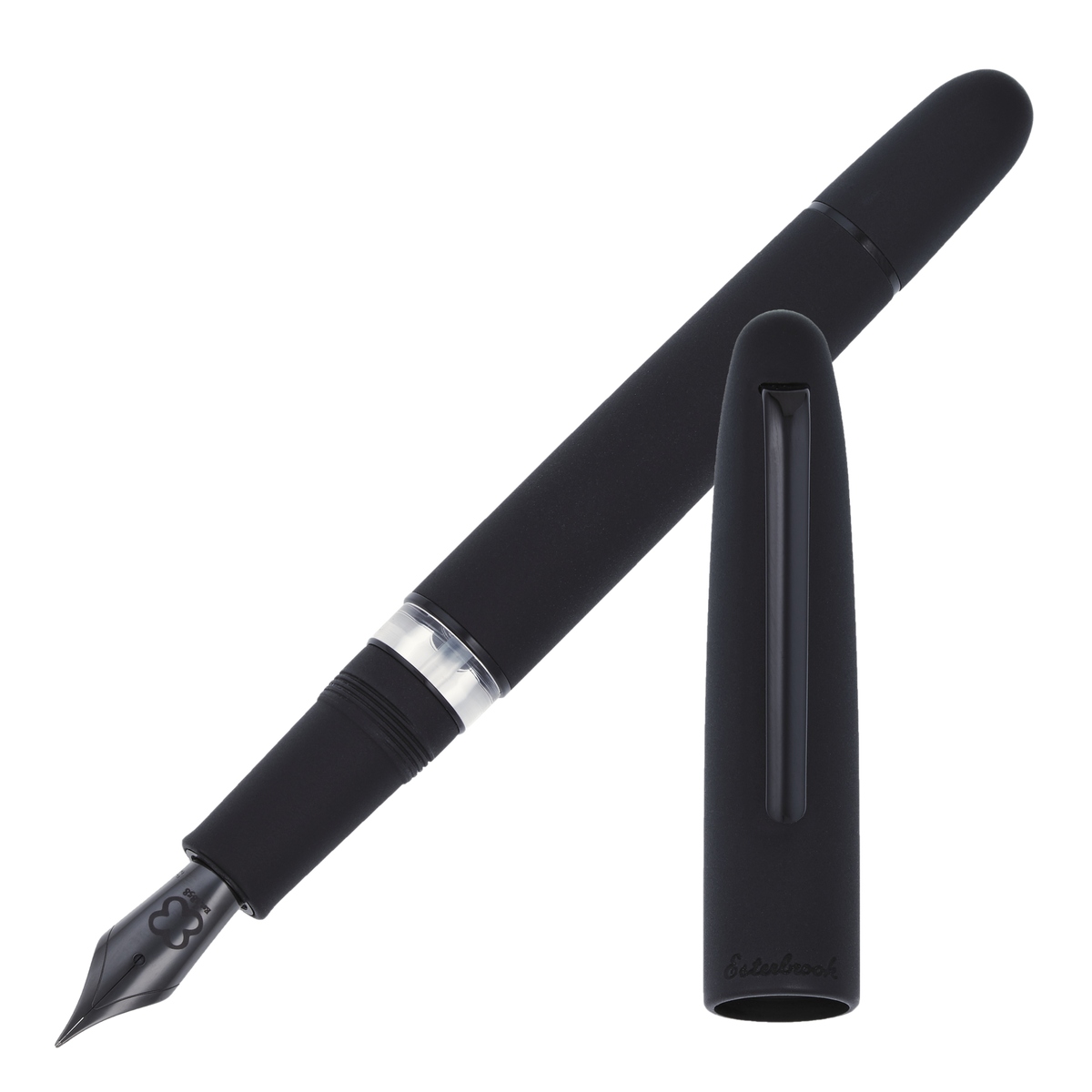 Esterbrook Estie Raven Black Trim Button Piston Fountain Pen