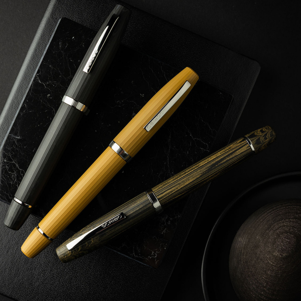 Scribo FLOW Memoria Platin Trim Füllfederhalter