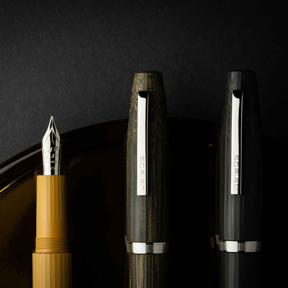 Scribo FLOW Memoria Platin Trim Füllfederhalter