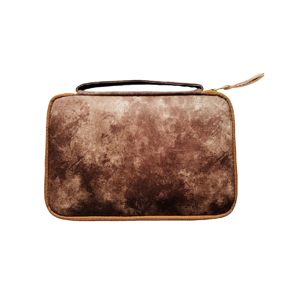 Kyoku Haku Pleather Zippered Pen Case for 10 Writing Instruments