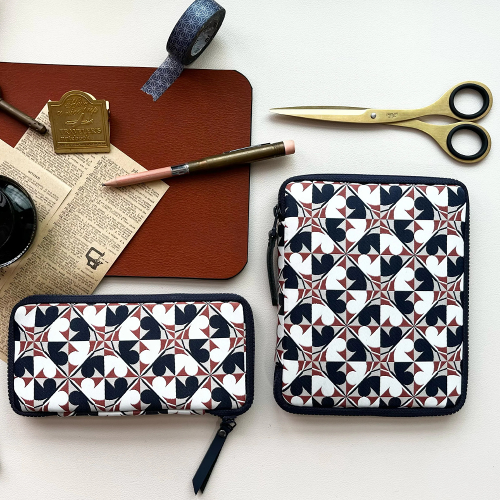Kyoku haku Archeology Zippered Pen Case für 5 Schreibgeräte