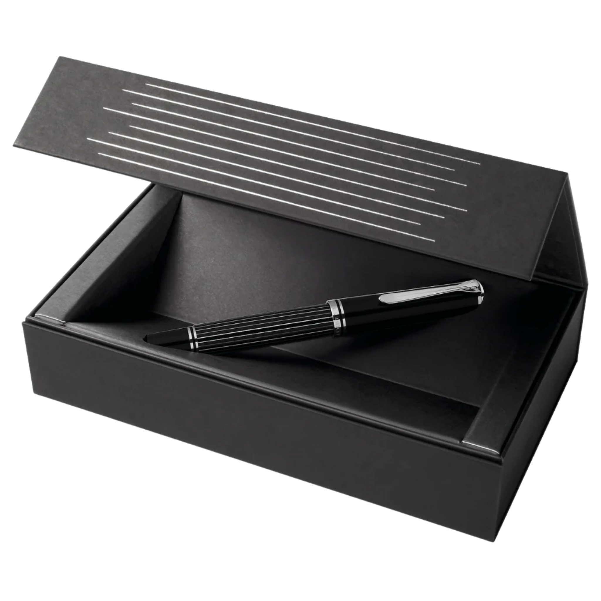 Pelikan M815 Metal Striped Schwarz Füllfederhalter