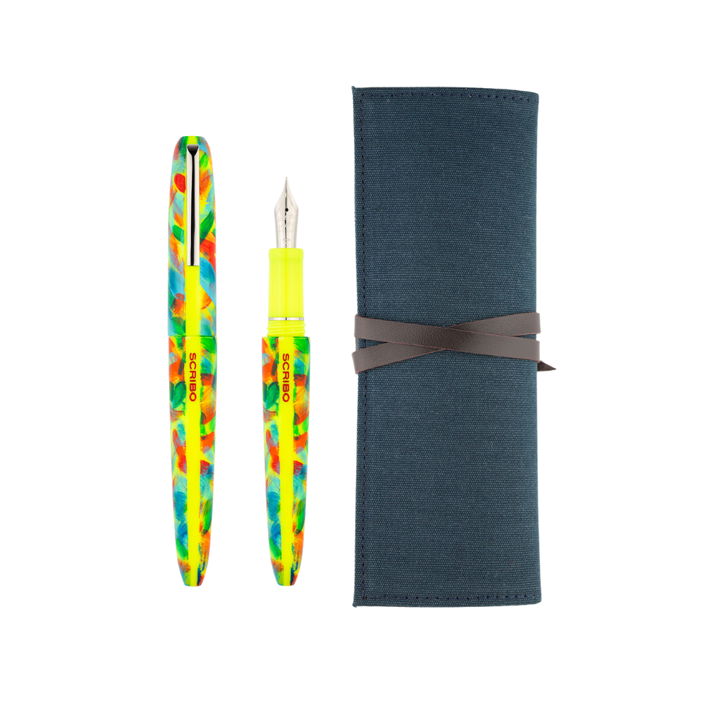 Scribo PIUMA Tropico Platin Trim Füllhalter