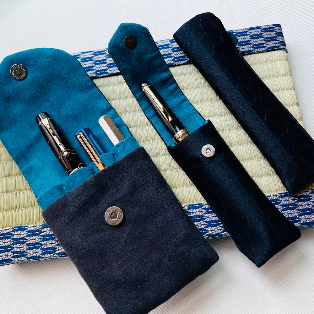 Kyoku haku Classic Pen Case für 2 Schreibgeräte