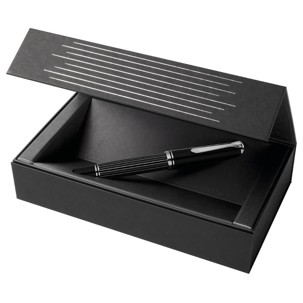 Pelikan M815 Metal Striped Schwarz Füllfederhalter