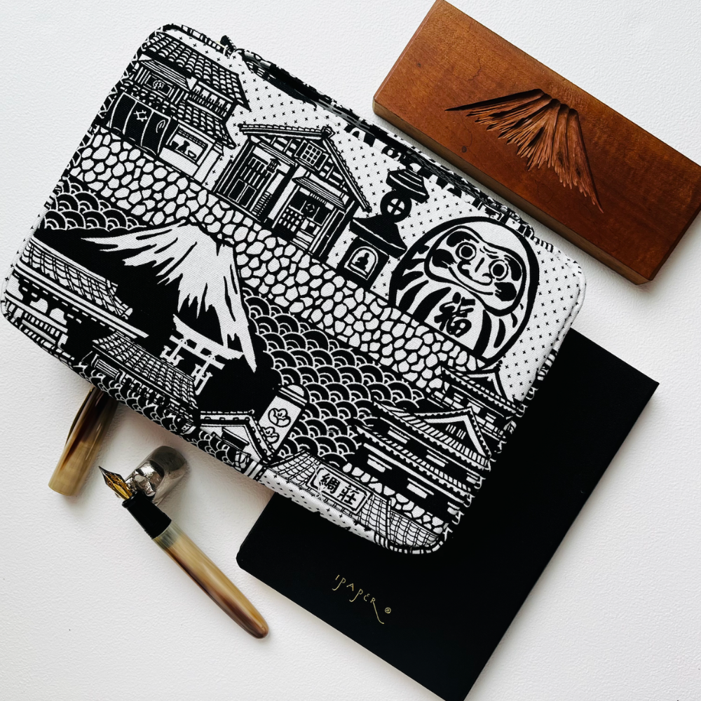 Kyoku haku Damen Zippered Pen Case für 20 Schreibgeräte