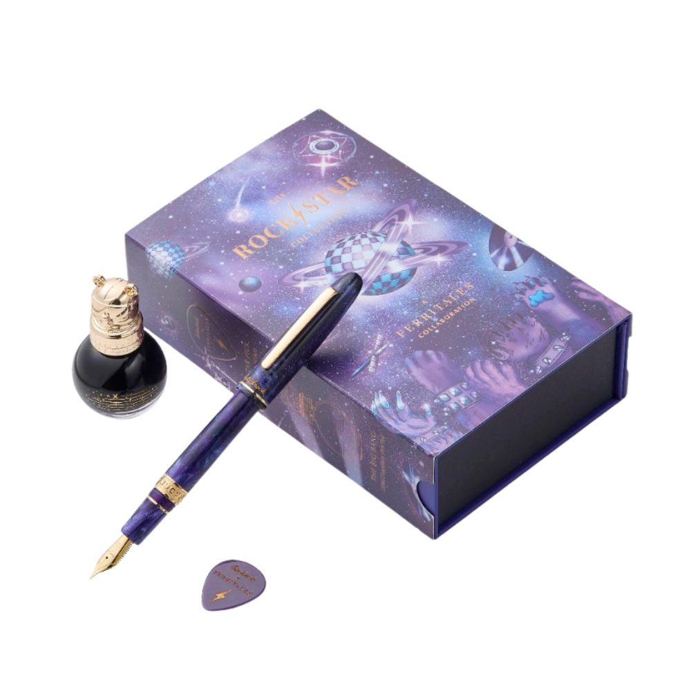 Esterbrook X Ferris Wheel Press Estie Rockstar Gold Trim Füllhalter