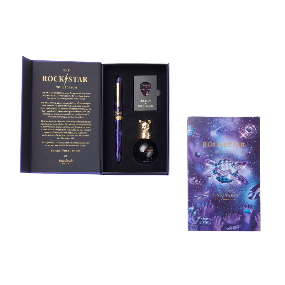 Esterbrook X Ferris Wheel Press Estie Rockstar Gold Trim Füllhalter