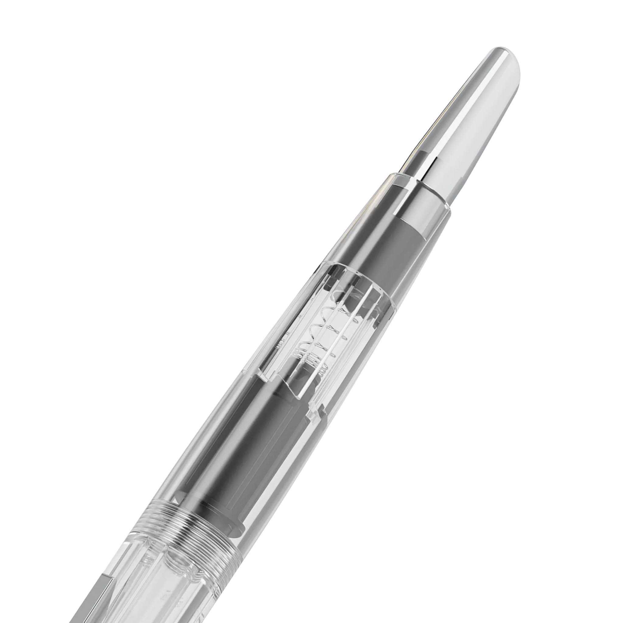 Endless Phantom Retractable Fountain Pen Clear Chrome