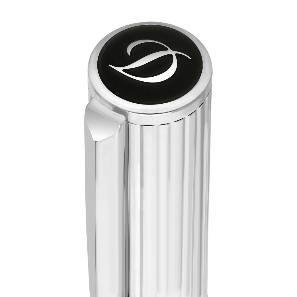 S.T.Dupont INITIAL Black & Chrome Füllfederhalter