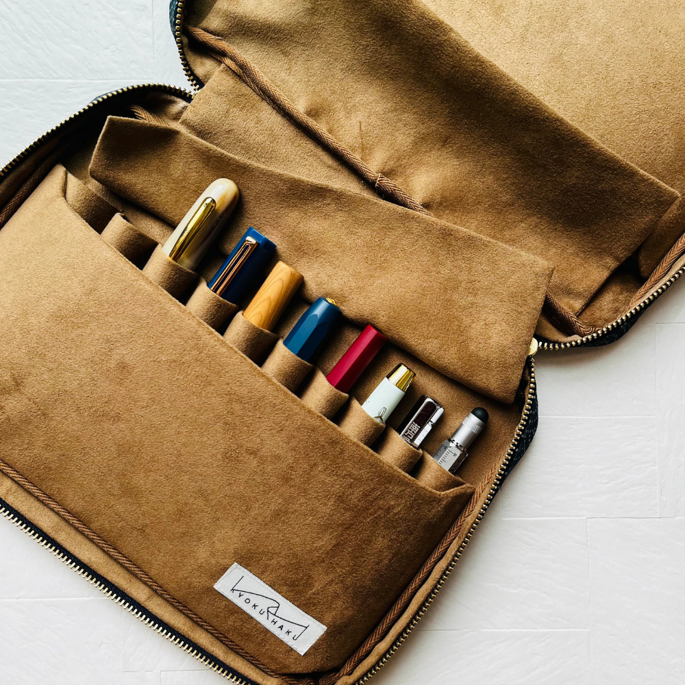 Kyoku haku Belief Zippered Pen Case für 20 Schreibgeräte