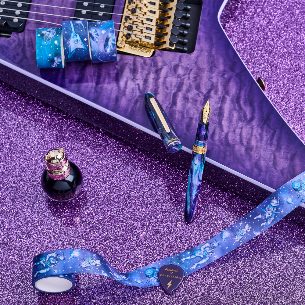 Esterbrook X Ferris Wheel Press Estie Rockstar Gold Trim Füllhalter