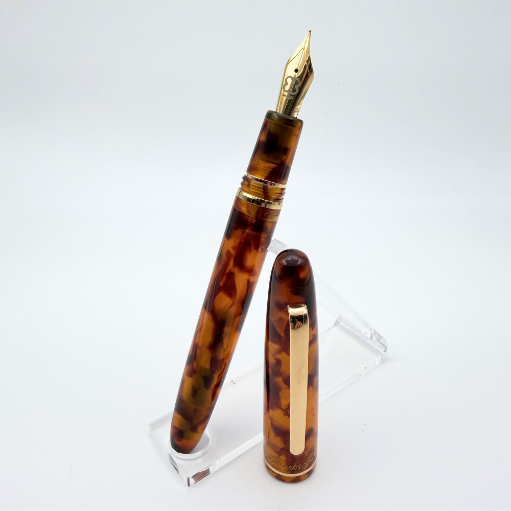 Esterbrook Estie Amber Tortoise Gold Trim fountain pen
