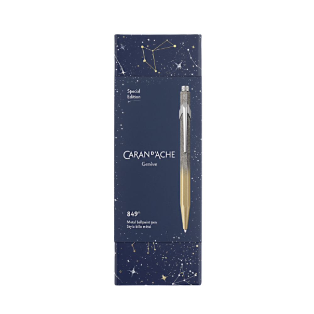 Caran d´Ache 849 COSMIC BLUE GOLD Kugelschreiber