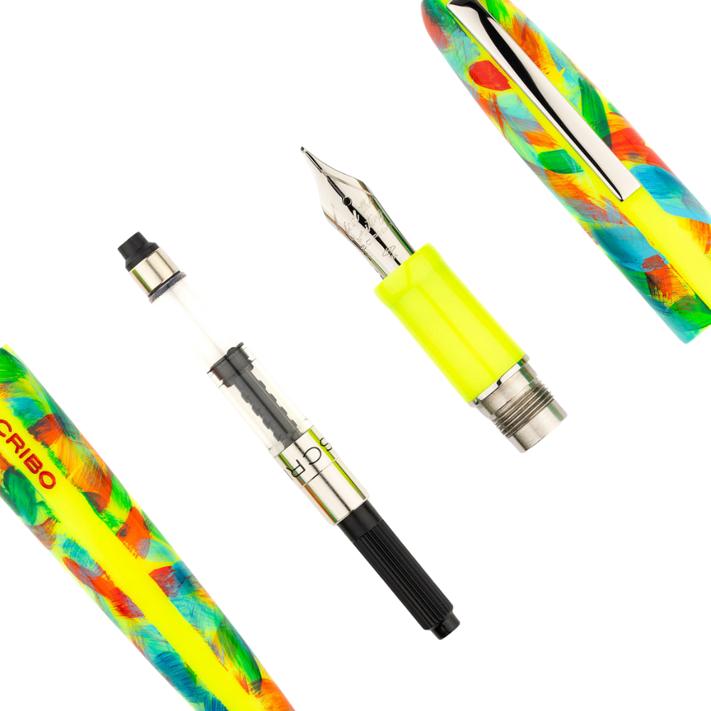 Scribo PIUMA Tropico Platin Trim Füllhalter