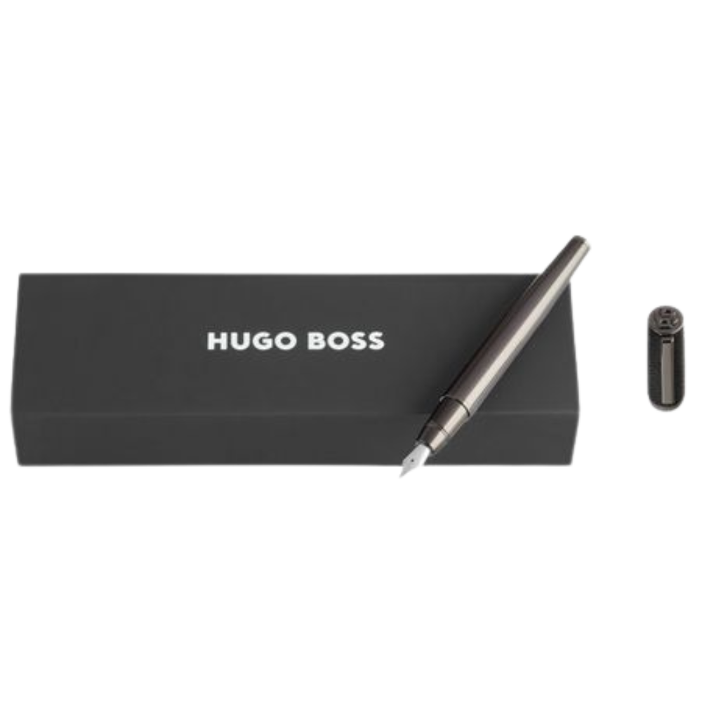 Hugo Boss Double B Saffiano Black Füllfederhalter