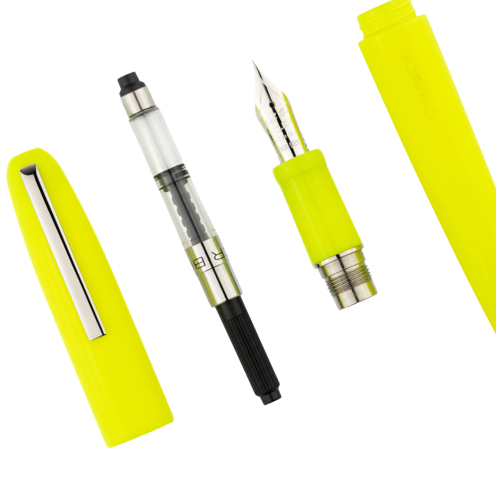 Scribo PIUMA Art Platin Trim Füllfederhalter