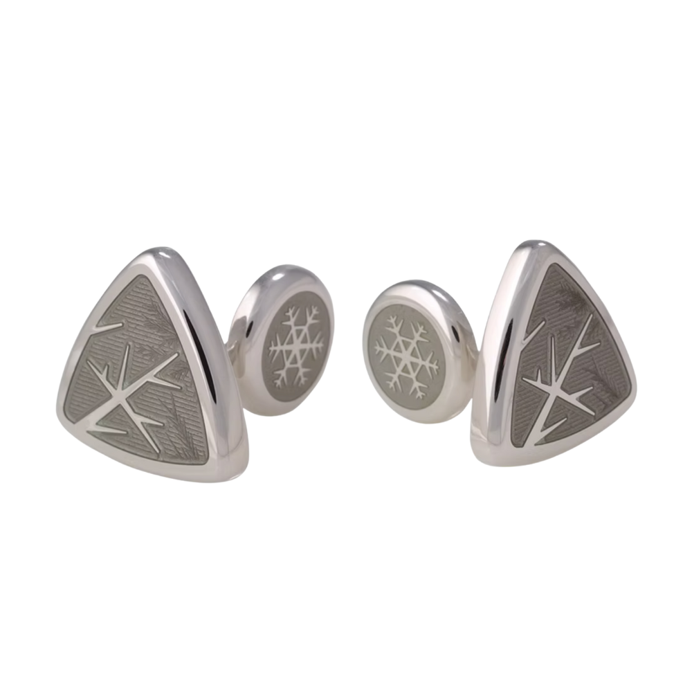 David Oscarson – Winter Cufflink - Grey