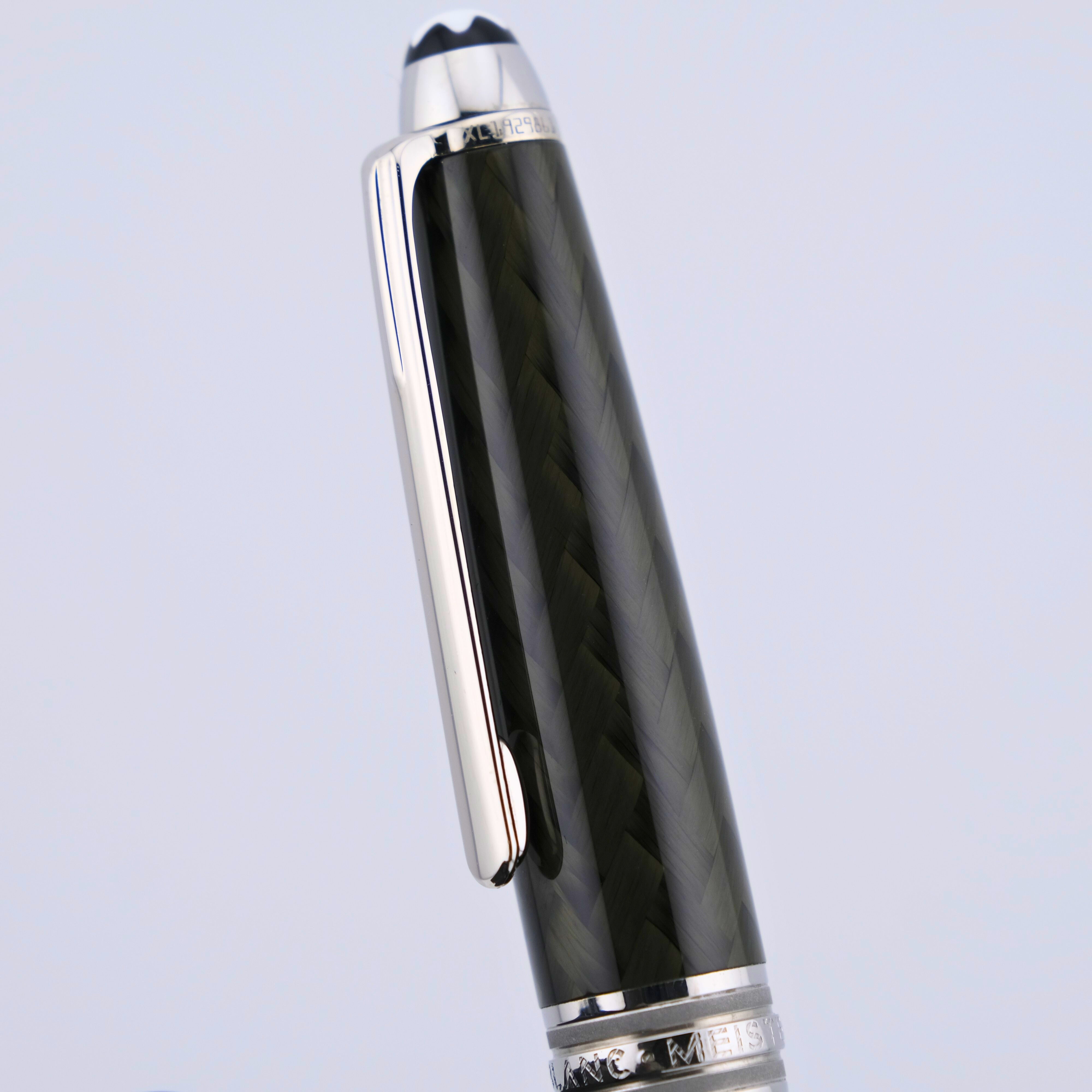 Montblanc Meisterstück Solitaire Carbon Stainless Steel Kugelschreiber