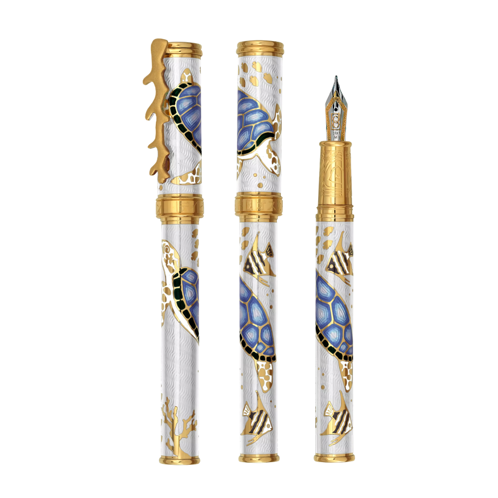 David Oscarson – Sea Turtles Collection - White Blue Sea