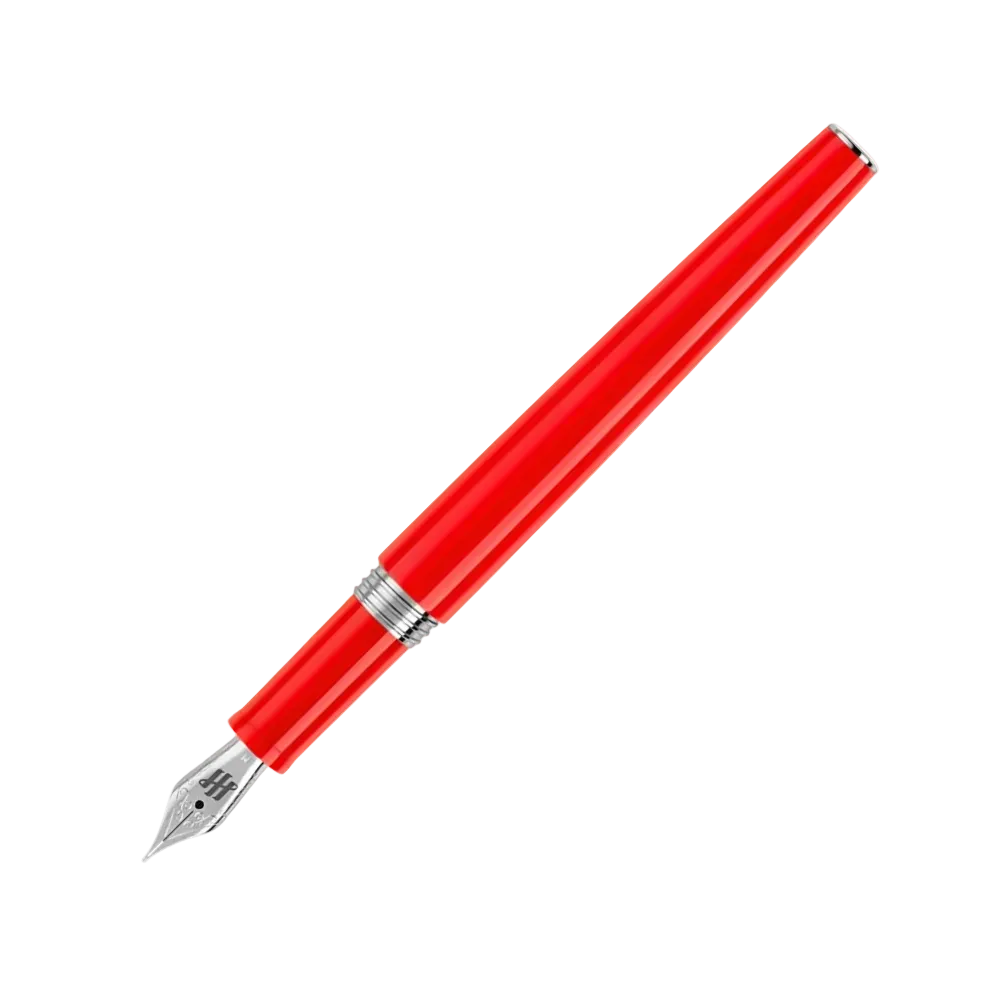 Armonia Fountain Pen in Scarlet, showcasing its elegant design.