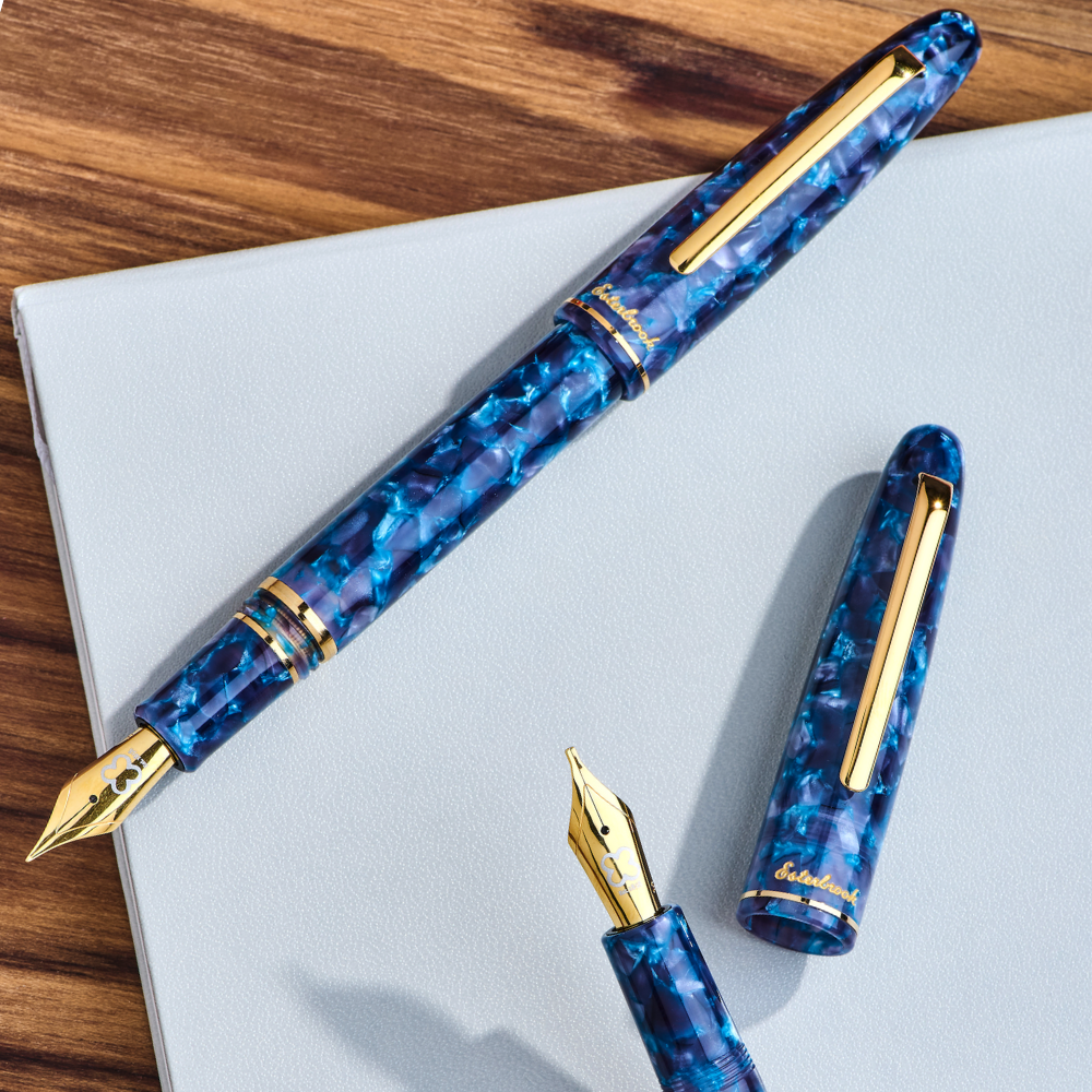 Esterbrook Estie Blue Moon Gold Trim fountain pen