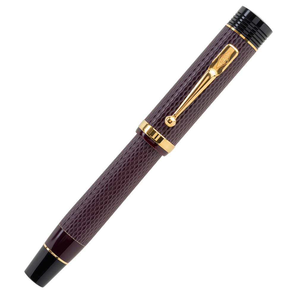 Conway Stewart Churchill Blue & Bordeaux Guilloché