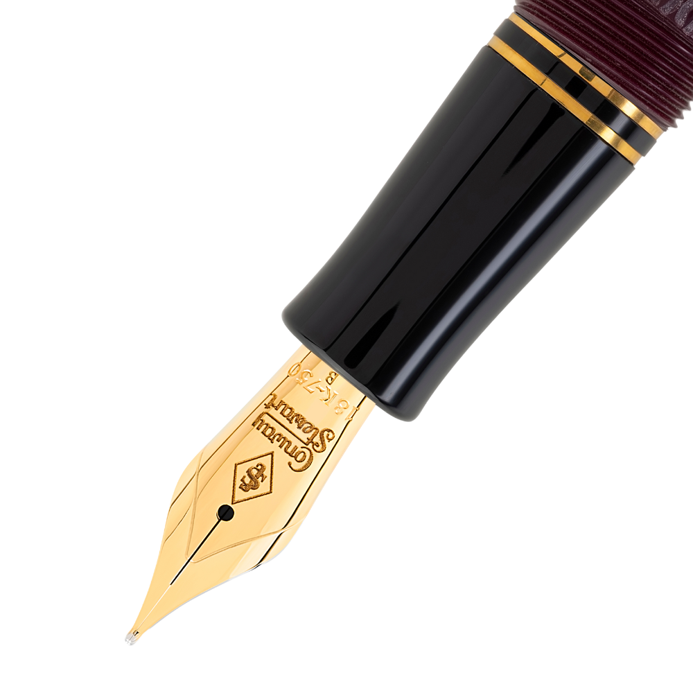 Conway Stewart Churchill Blue & Bordeaux Guilloché