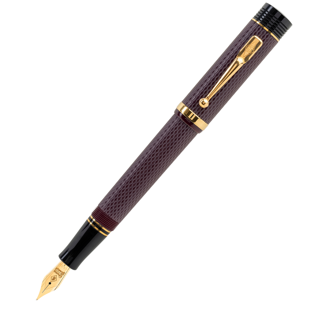 Conway Stewart Churchill Blue & Bordeaux Guilloché
