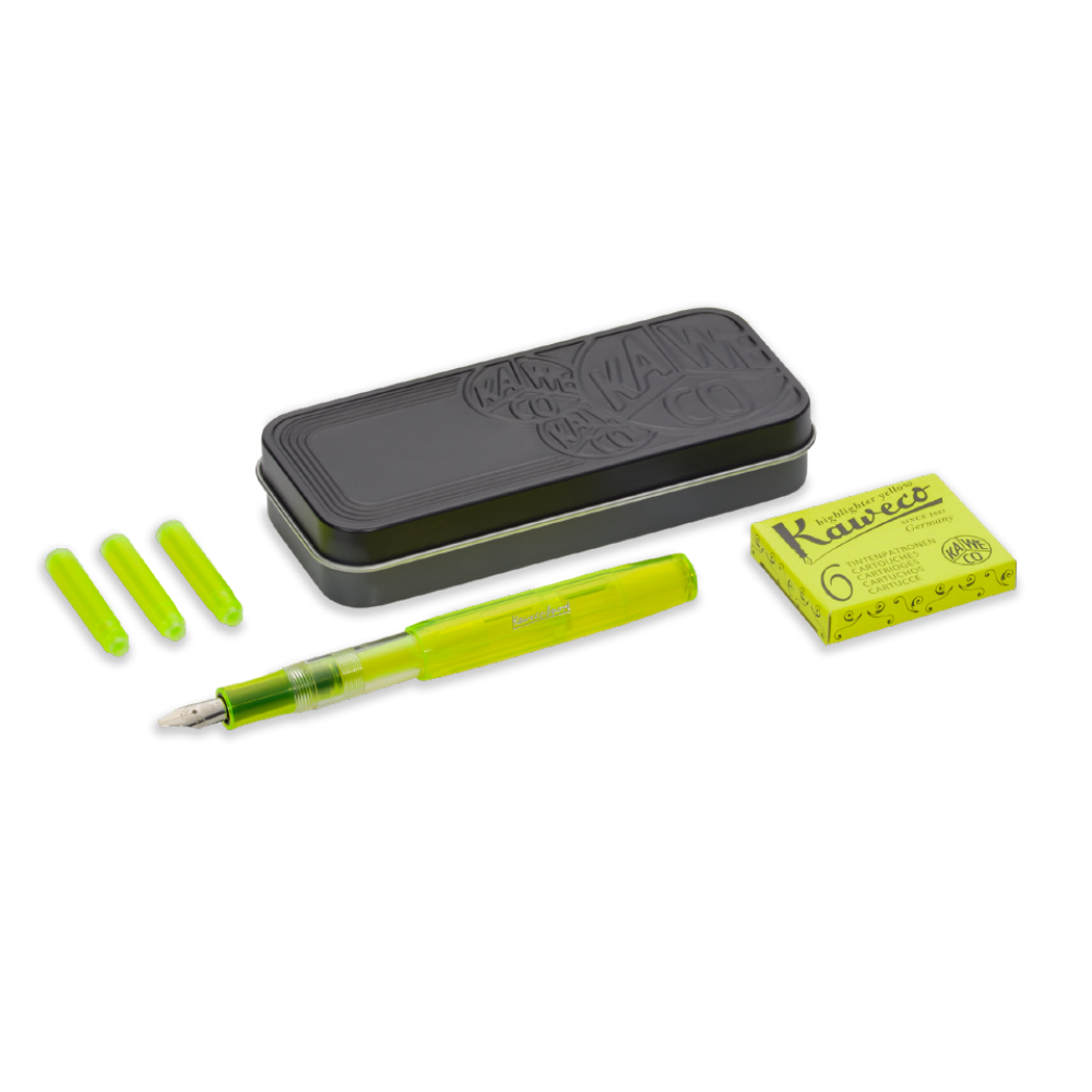 Kaweco highlighter neon yellow fountain pen