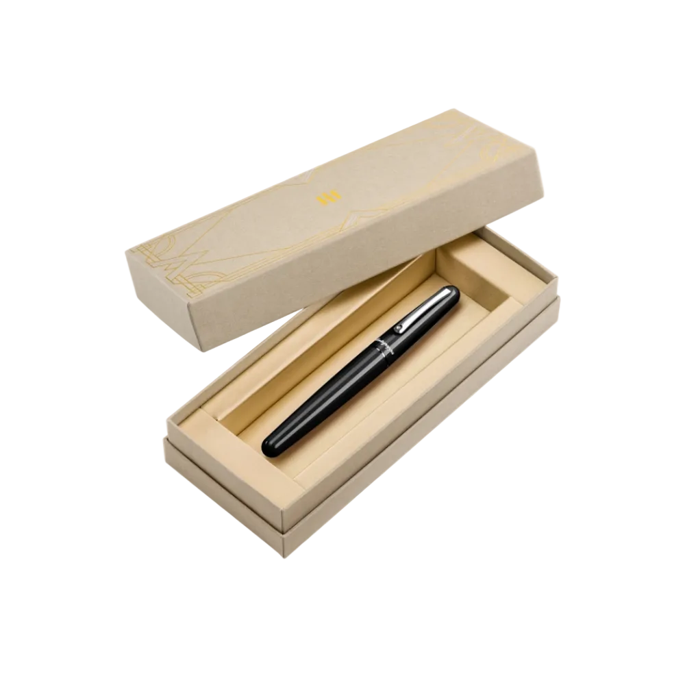 Montegrappa Elmo 01 Fountain Pen - Box Packaging: Montegrappa Elmo 01 fountain pen in its premium packaging, perfect for gifting or collection.