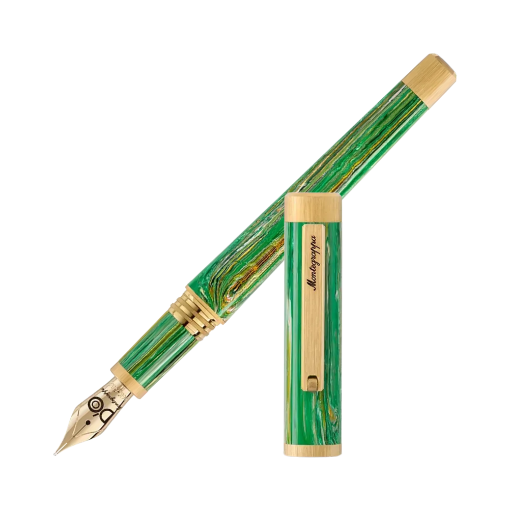 Montegrappa Quattro Stagioni by D’O Füllfederhalter aus Edelstahl, Montegrappite Resin und Saphir