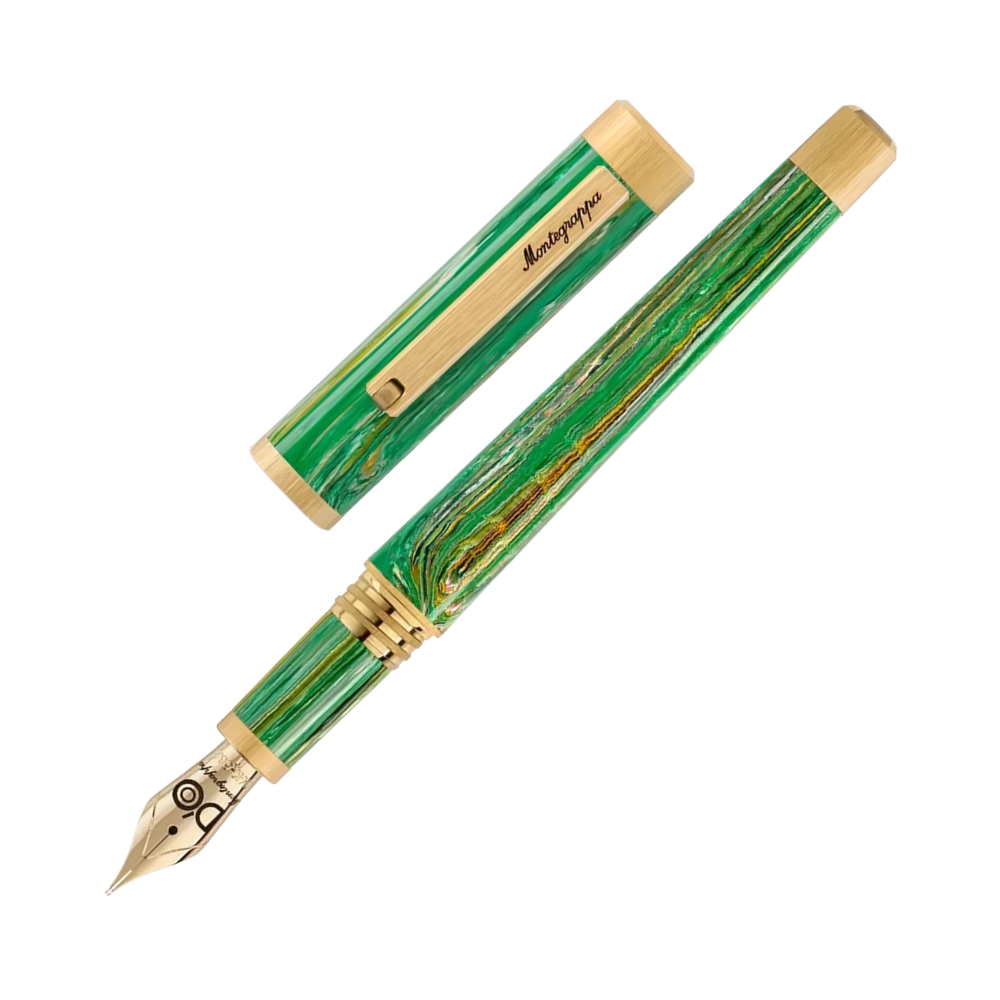 Montegrappa Quattro Stagioni by D’O Füllfederhalter aus Edelstahl, Montegrappite Resin und Saphir