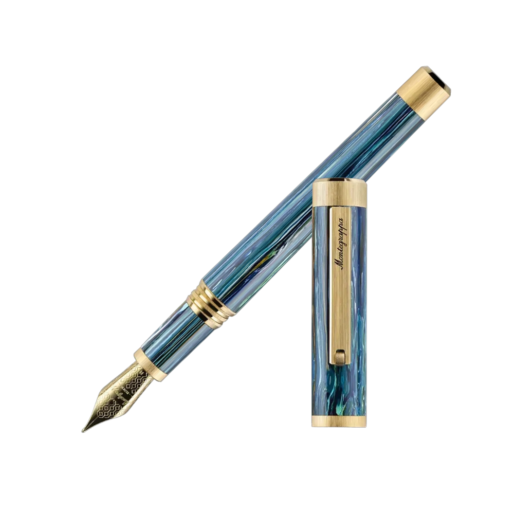 Montegrappa Zero Zodiac Cancer Yellow Gold IP Füllfederhalter