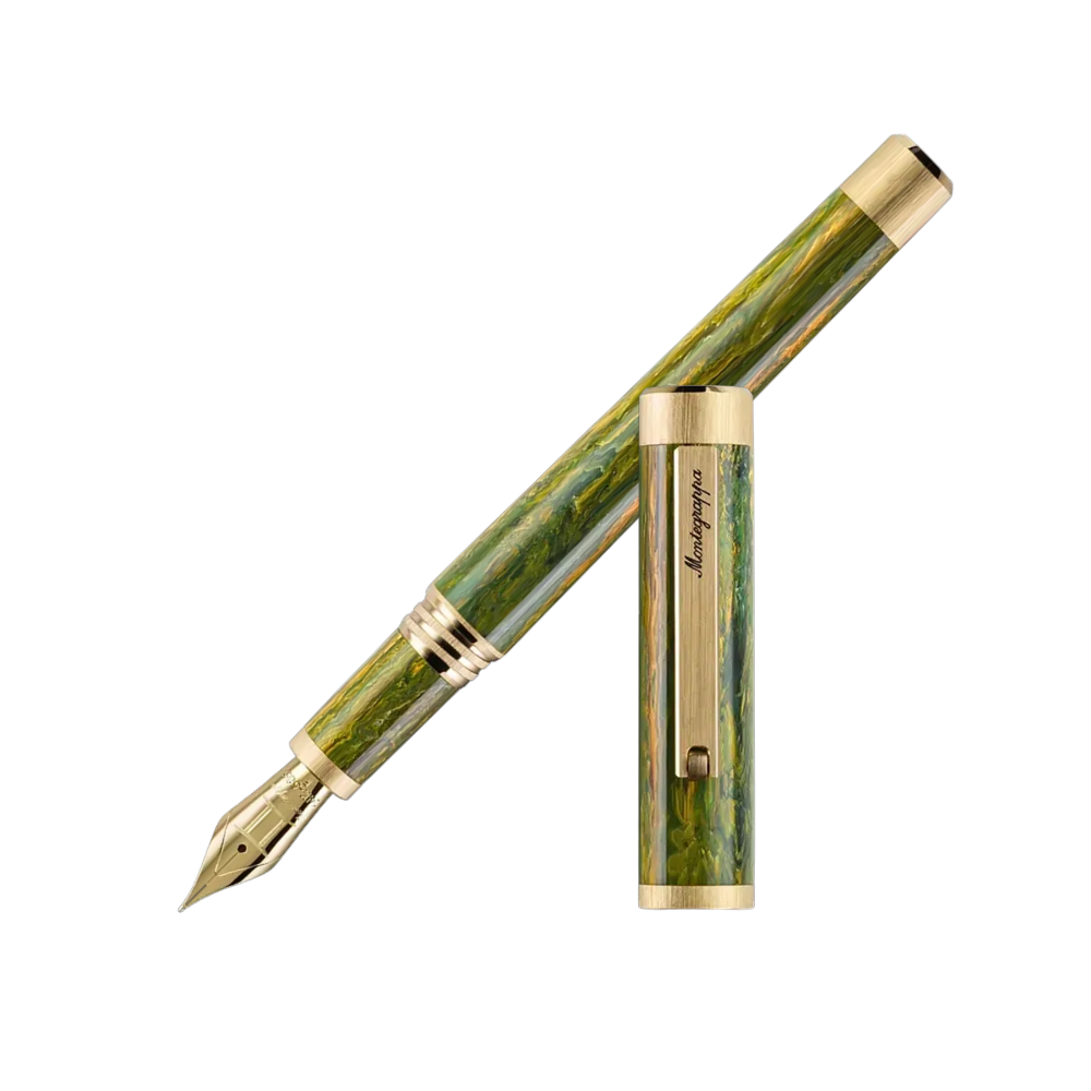 Montegrappa Zero Zodiac Gemini Yellow Gold IP Füllfederhalter