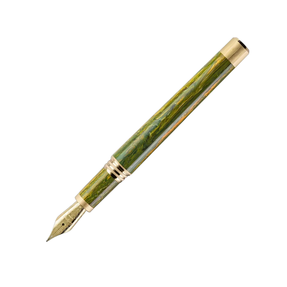 Montegrappa Zero Zodiac Gemini Yellow Gold IP Füllfederhalter