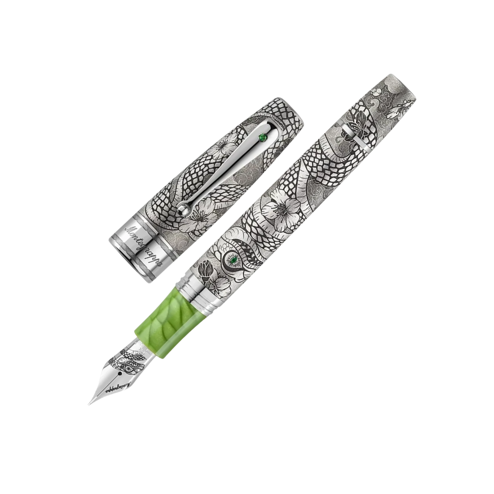 Montegrappa Year of the Snake Sammler-Füllfederhalter mit Kolbenfüllsystem