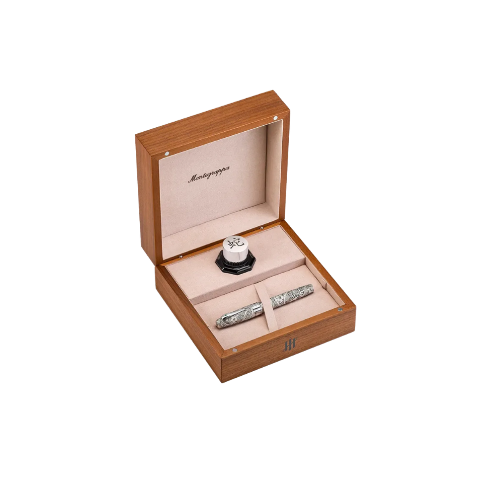 Montegrappa Year of the Snake Füllfederhalter in edler Geschenkbox mit Tintenfass
